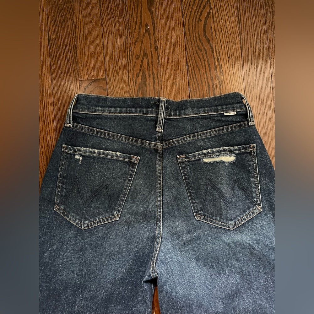 Mother denim fangirl flood High-waisted jeans wide barrel leg size 27 - Picture 13 of 16